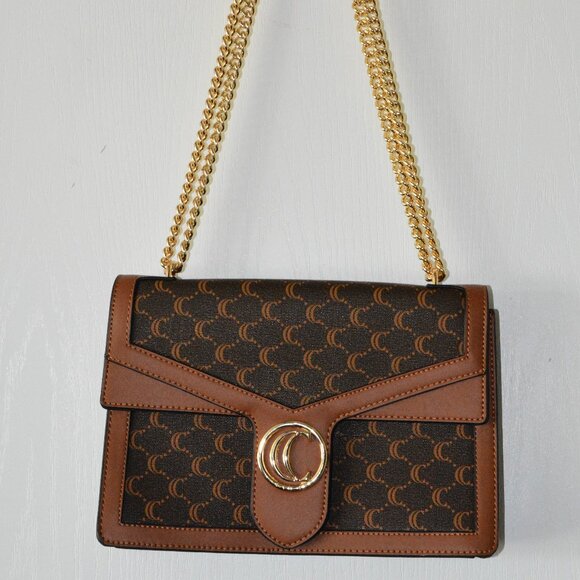 Cluci Chain Crossbody Bag 11"x7.5"x2" - Picture 1 of 4